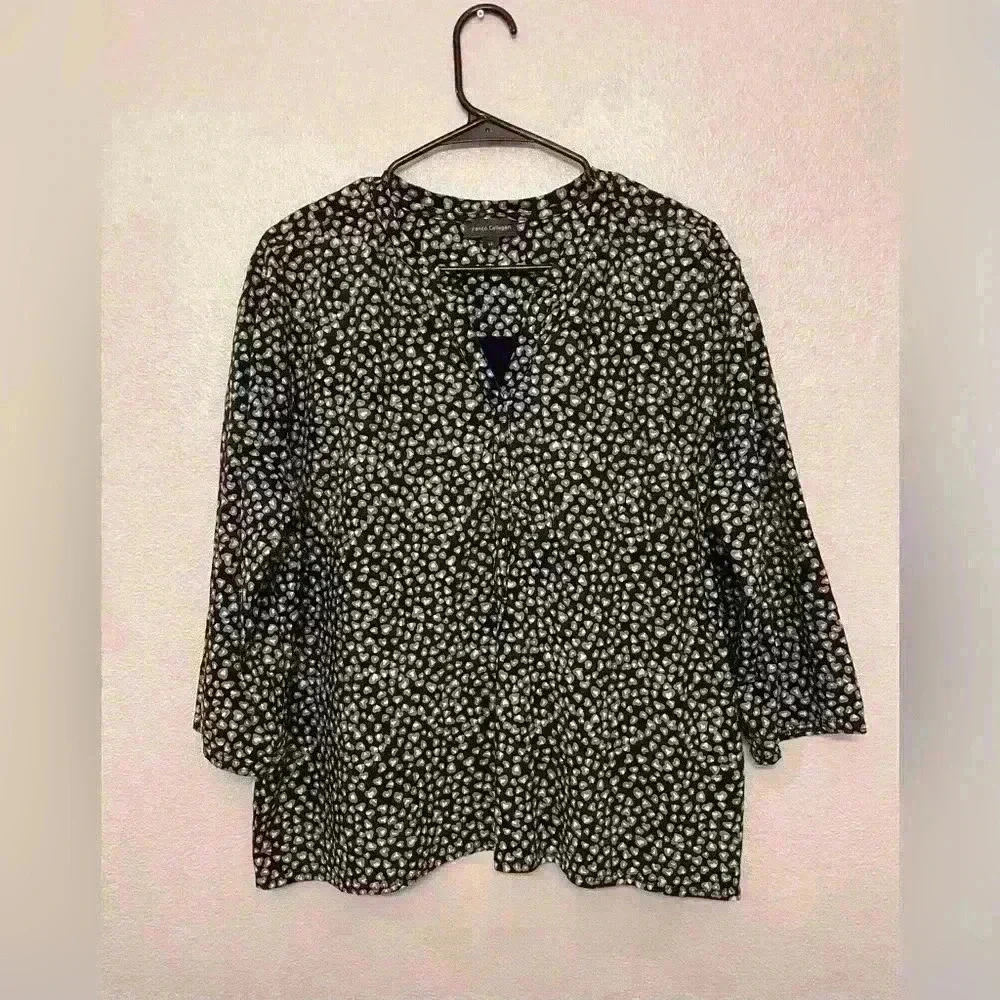 Franco Callegari Women’s Dark Navy Blouse Size XL